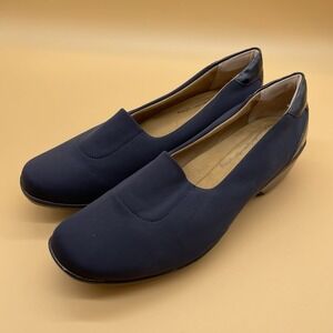 Soft Spots Women's Slip On Wedge Heel‎ Shoes Blue  Size 11 M